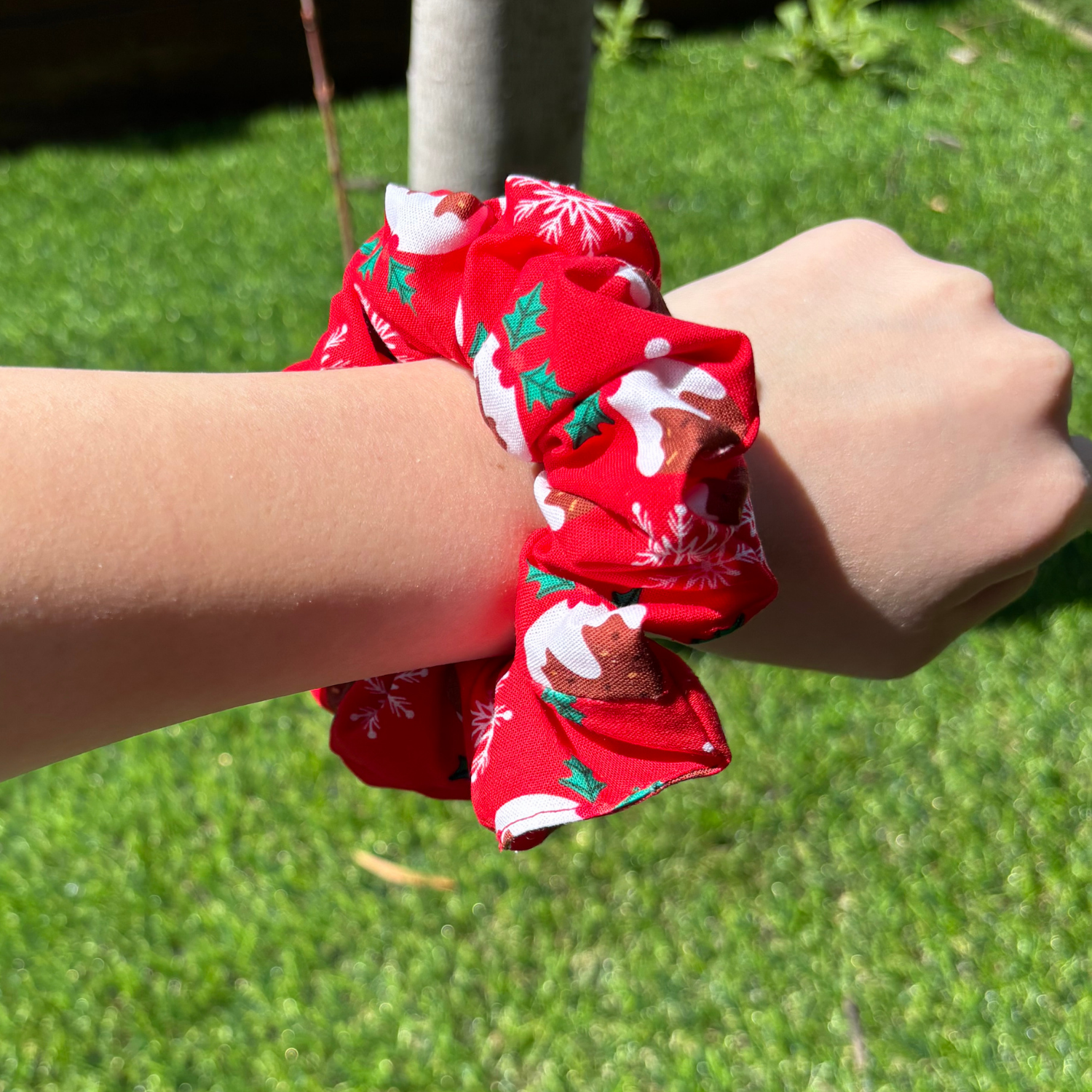 Christmas Scrunchie Pudding