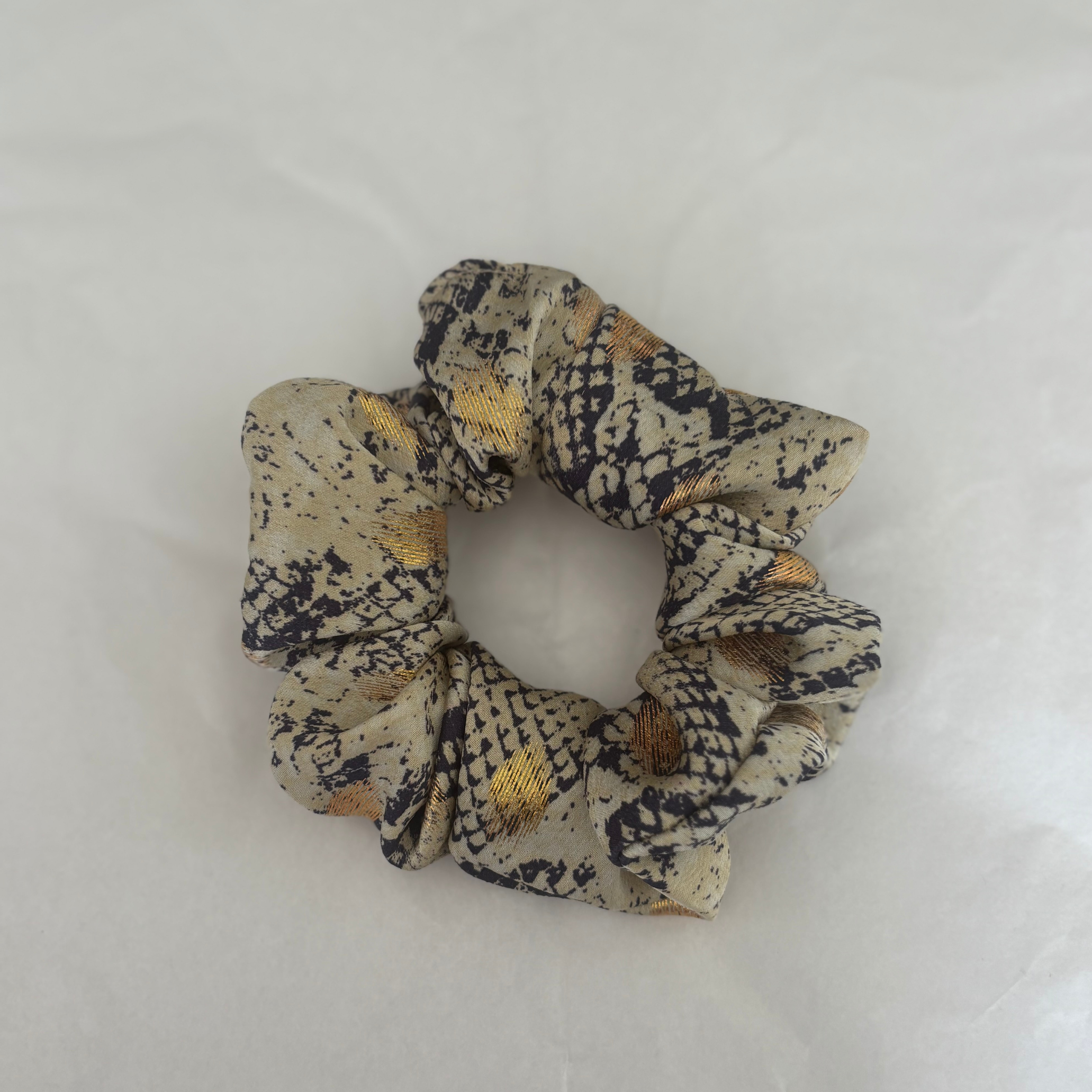 Gold Foil Scrunchie