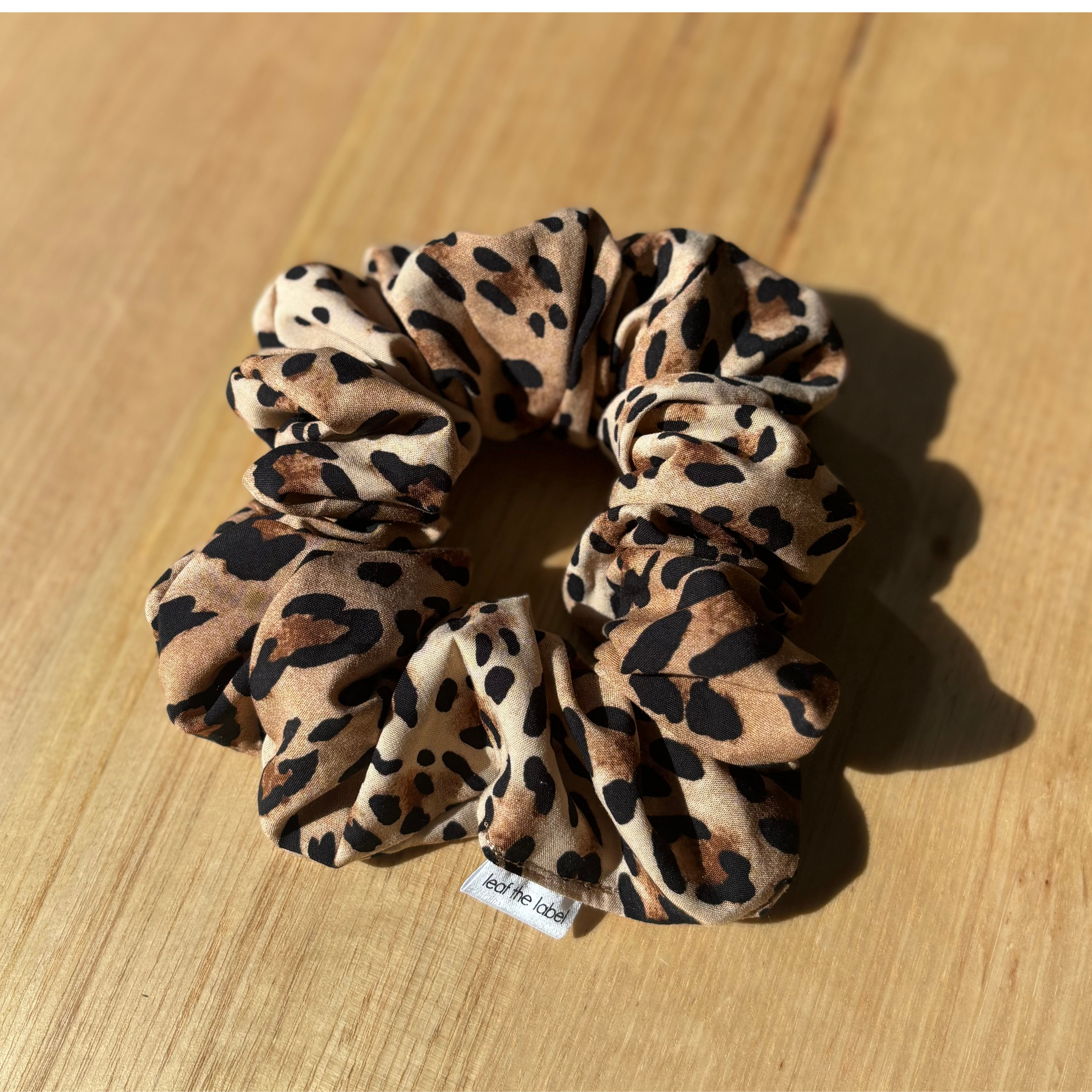 Deluxe Leopard Scrunchie